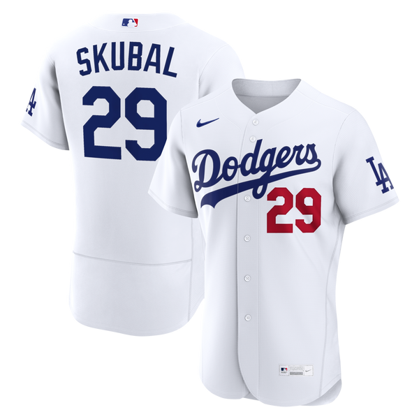 Los Angeles Dodgers Tarik Skubal White Home Authentic Jersey