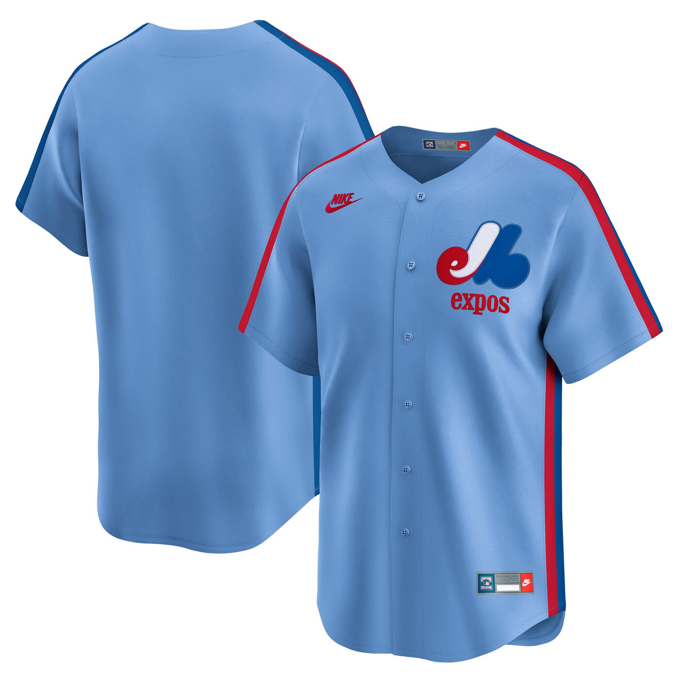 Montreal Expos Nike Light Blue Cooperstown Collection Limited Jersey