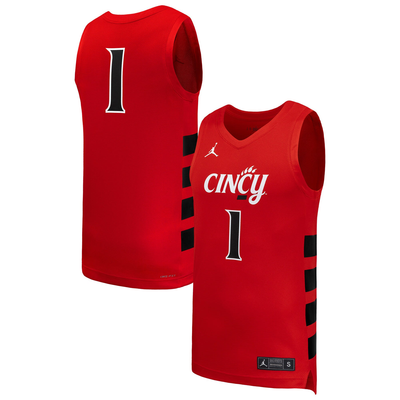 Nike #1 Red Cincinnati Bearcats Replica Basketball Jersey