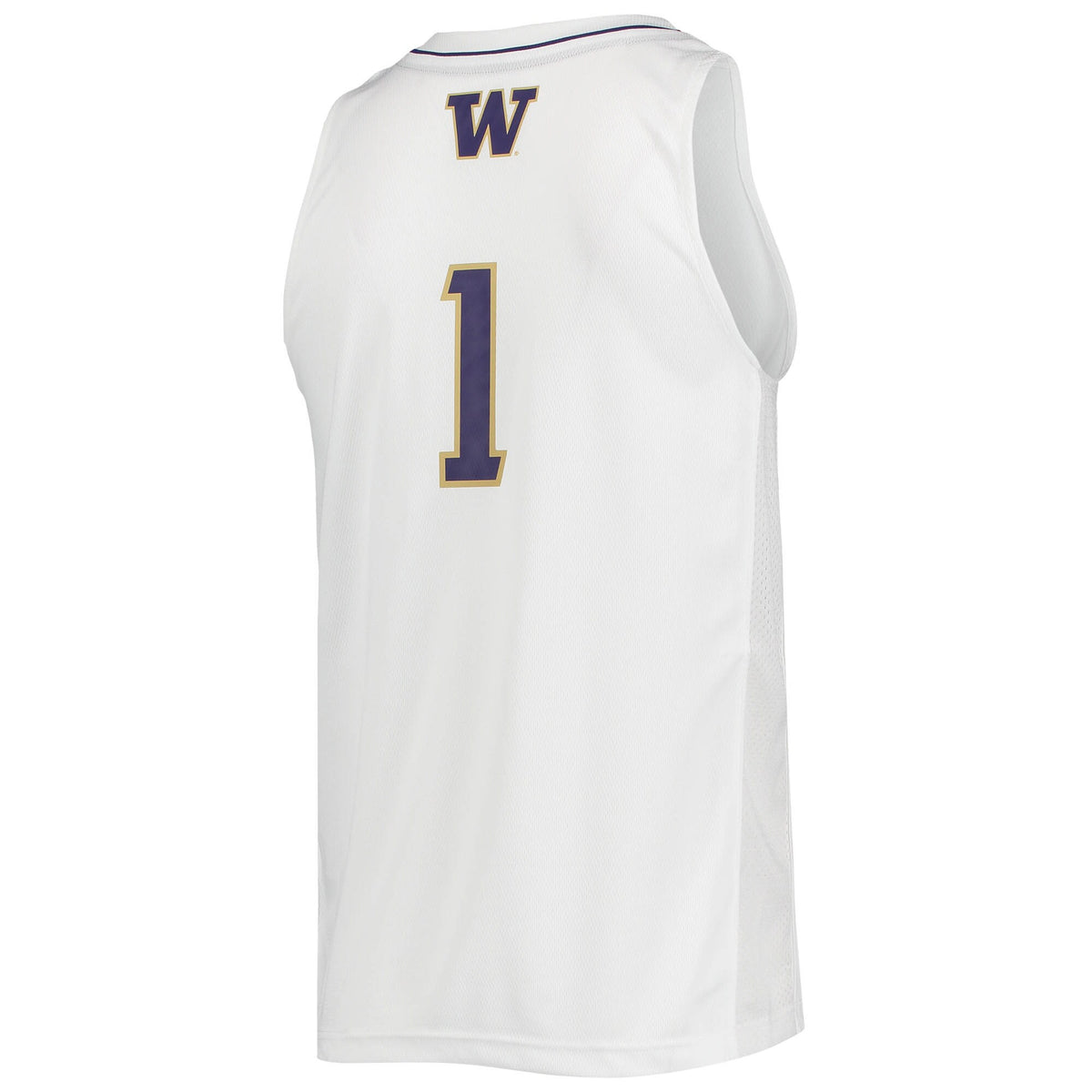 #1 Washington Huskies Swingman Basketball Jersey - White