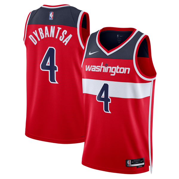 Washington Wizards Nike Icon Swingman Jersey - Red - AJ Dybantsa