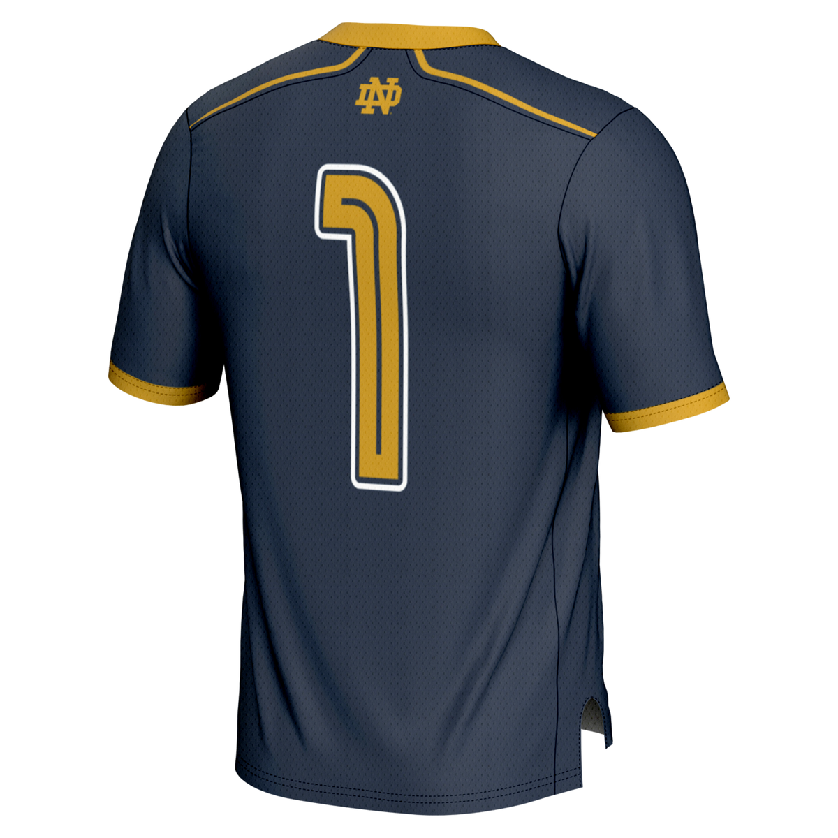 #1 Notre Dame Fighting Irish GameDay Greats Lightweight Lacrosse Fashion Jersey - Navy