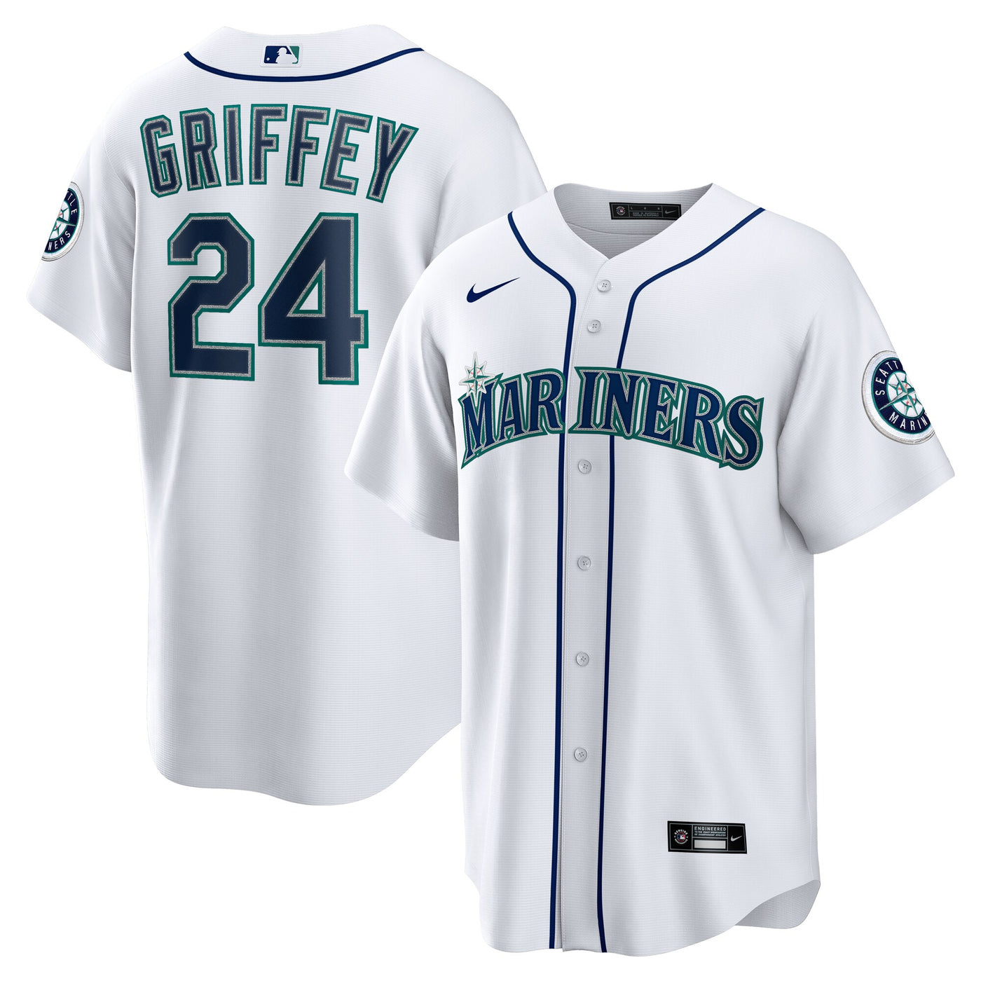 Seattle Mariners Ken Griffey Jr. Nike White Home Replica Jersey