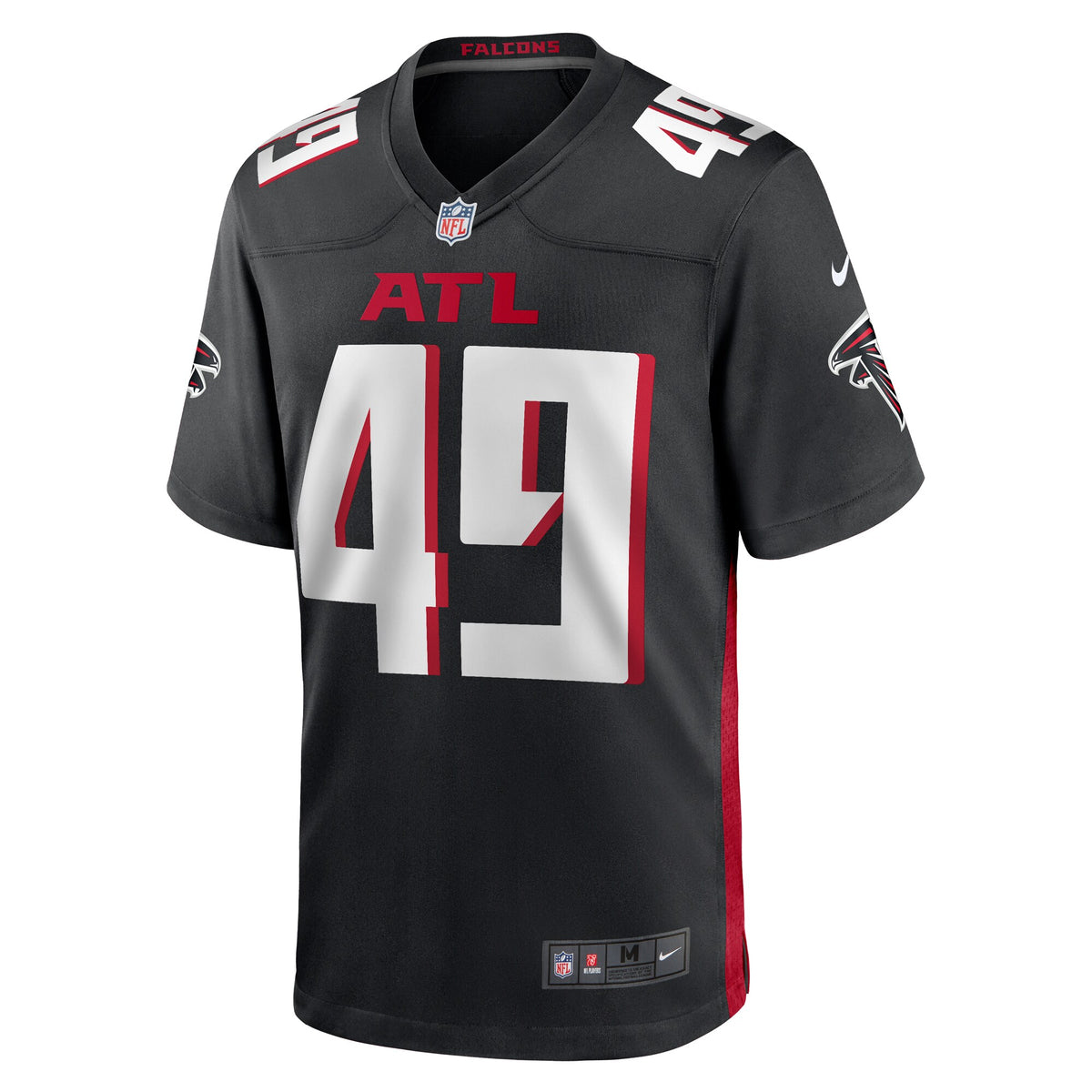 Atlanta Falcons Liam McCullough Black Team Game Jersey