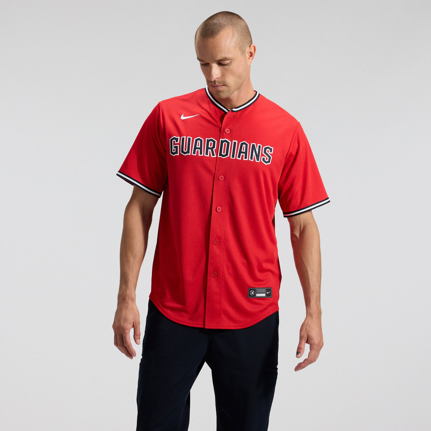 Cleveland Guardians Nike Red Alternate 2 Replica Jersey