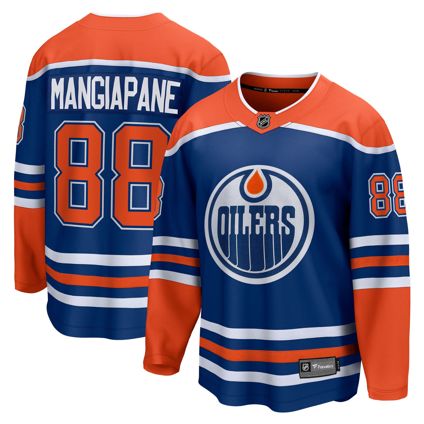 Edmonton Oilers Andrew Mangiapane Fanatics Royal Home Breakaway Jersey