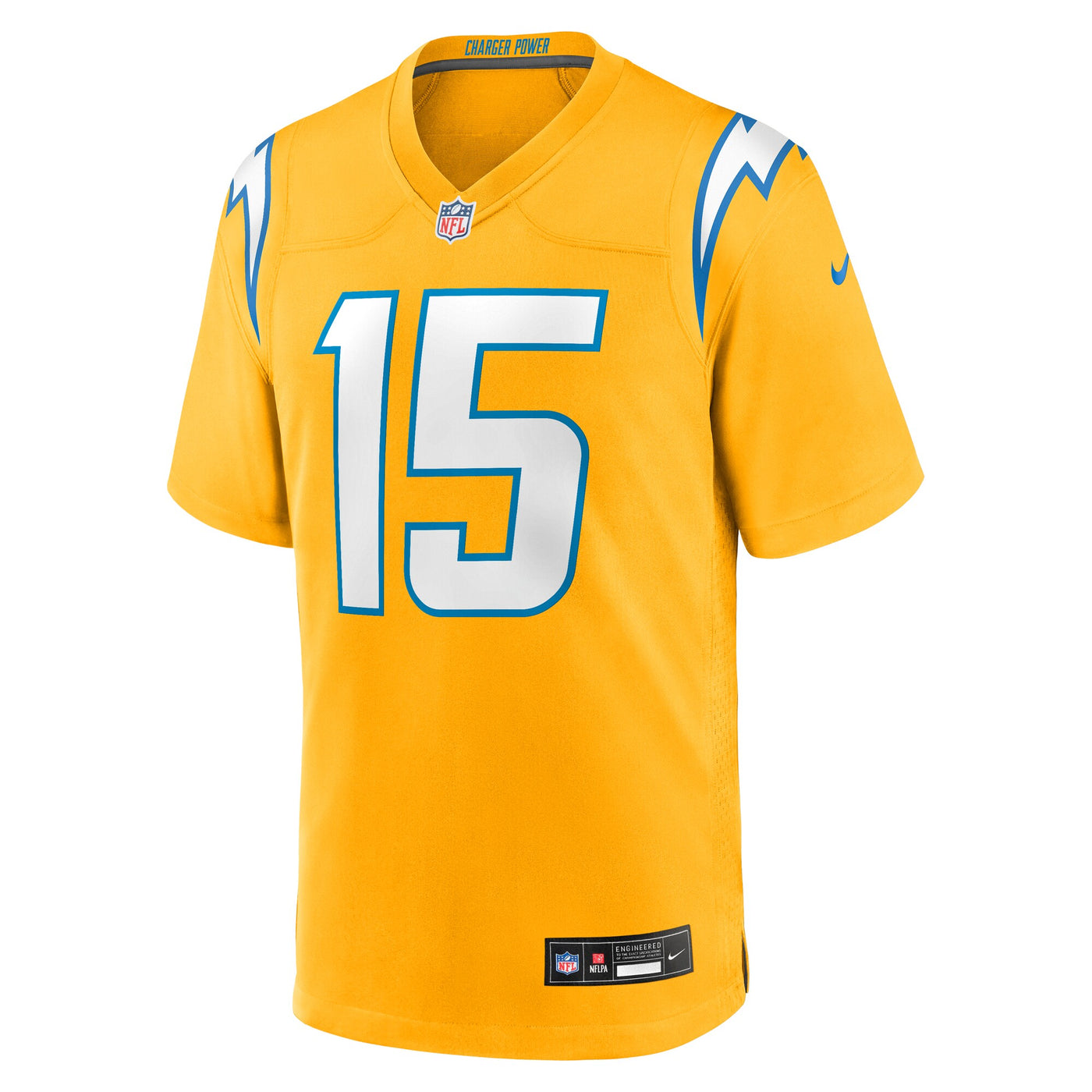 Los Angeles Chargers Ladd McConkey Nike Gold Alternate Charger Power Game Player Jersey