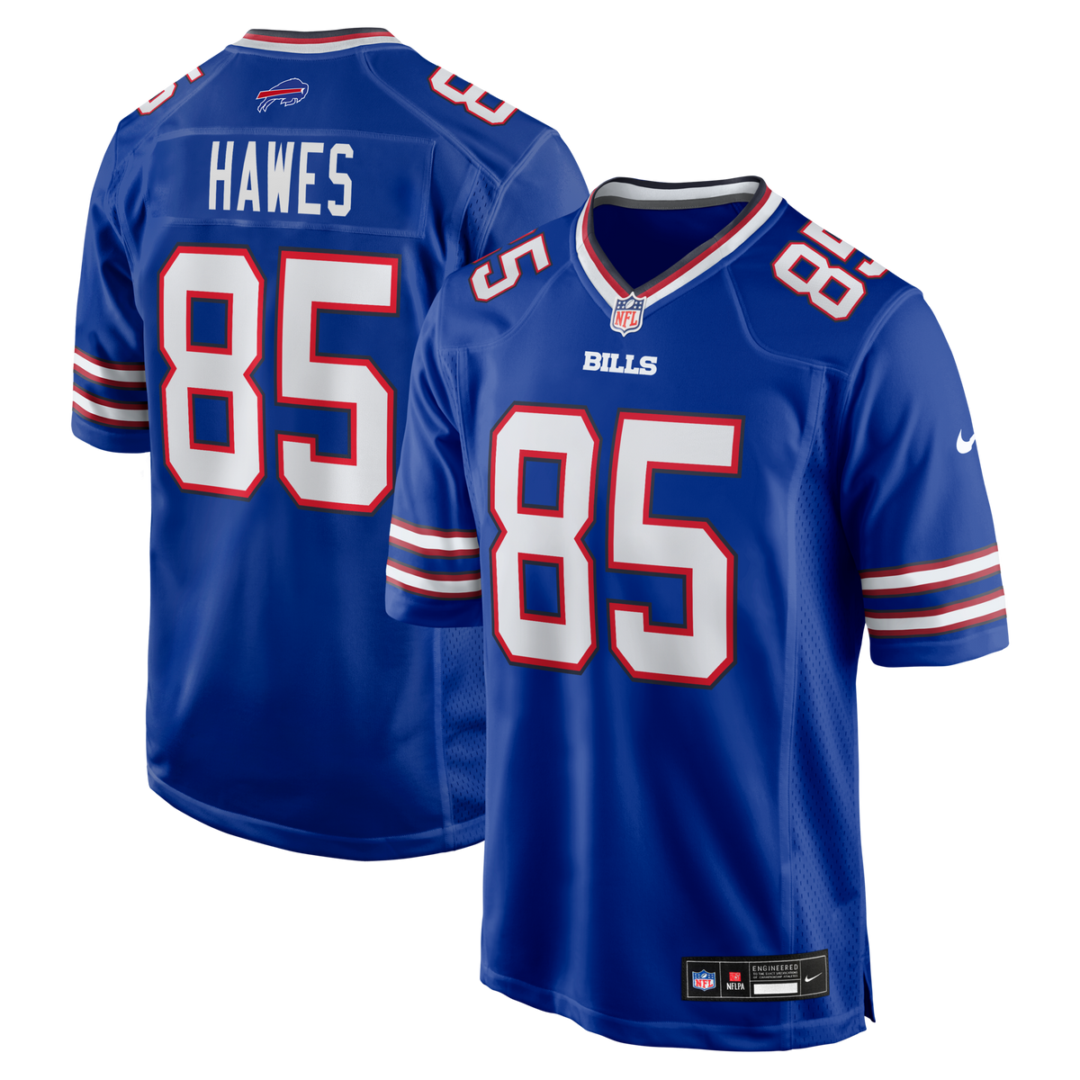 Buffalo Bills Jackson Hawes Royal Team Game Jersey