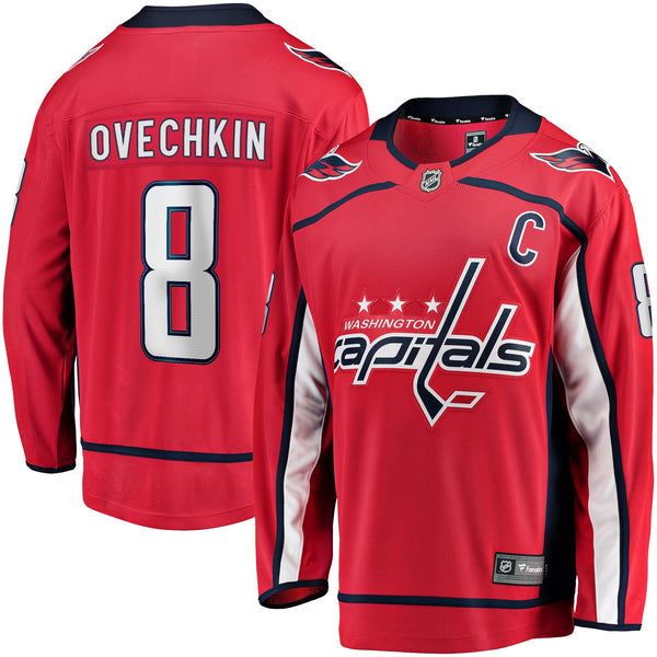Washington Capitals Alexander Ovechkin Fanatics Red Captain Patch Home Breakaway Jersey