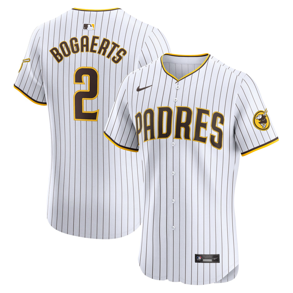 San Diego Padres Xander Bogaerts White Home Elite Jersey