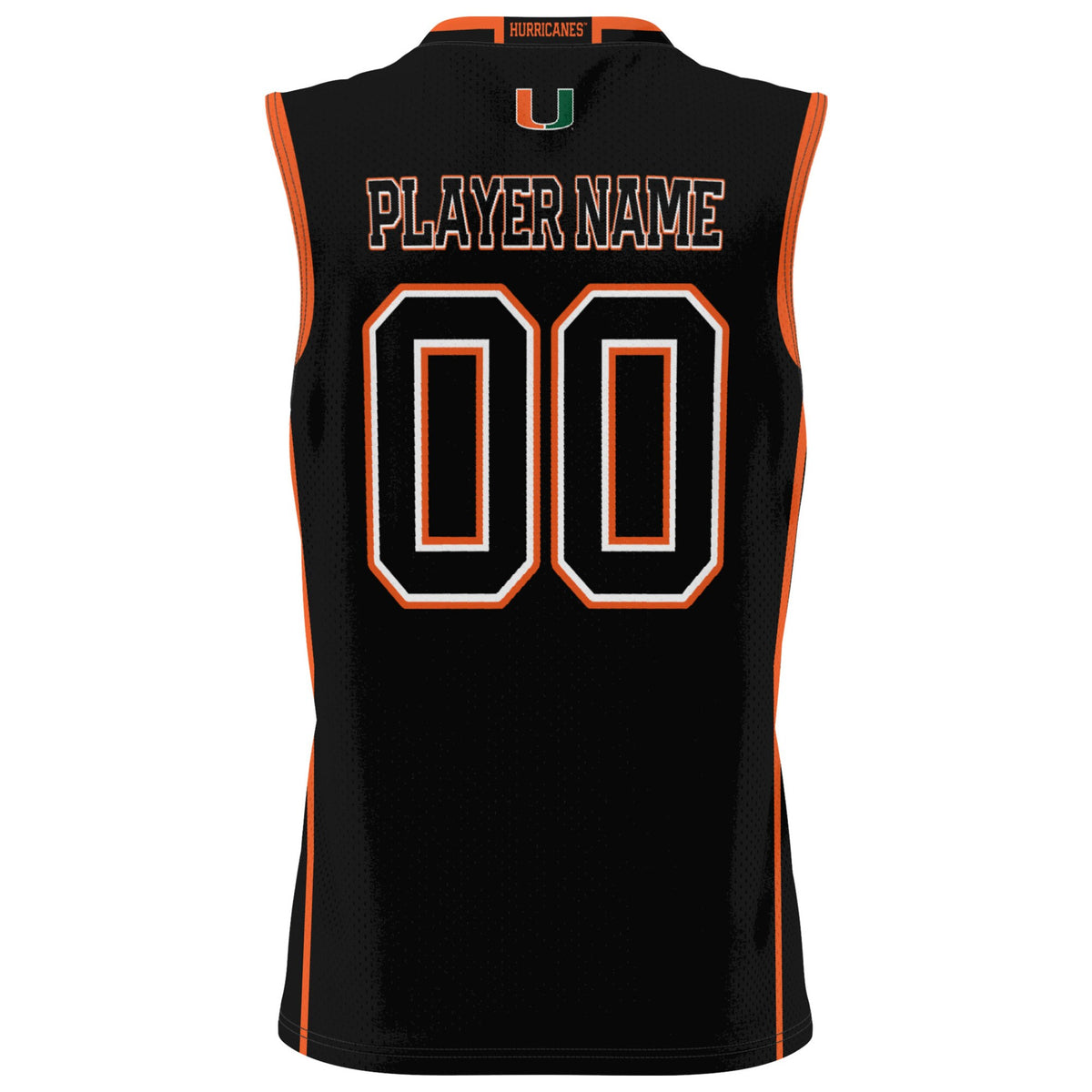Miami Hurricanes GameDay Greats NIL Pick-A-Player Lightweight Basketball Jersey - Black