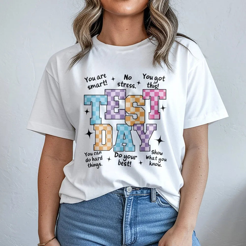Test Day Sweatshirt | Retro Motivational Quote | Cozy Crewneck | Teacher Testing Week Gift