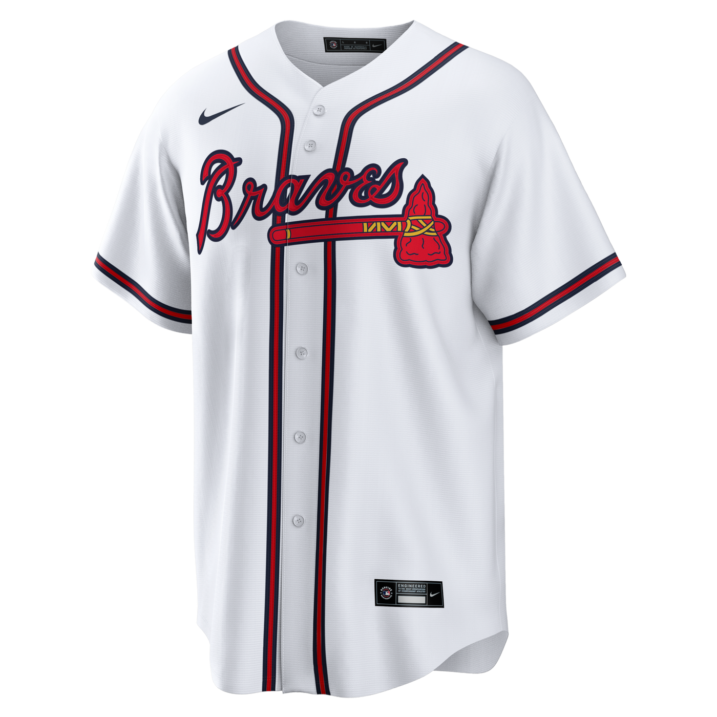 Atlanta Braves Nike White Home Big & Tall Replica Jersey