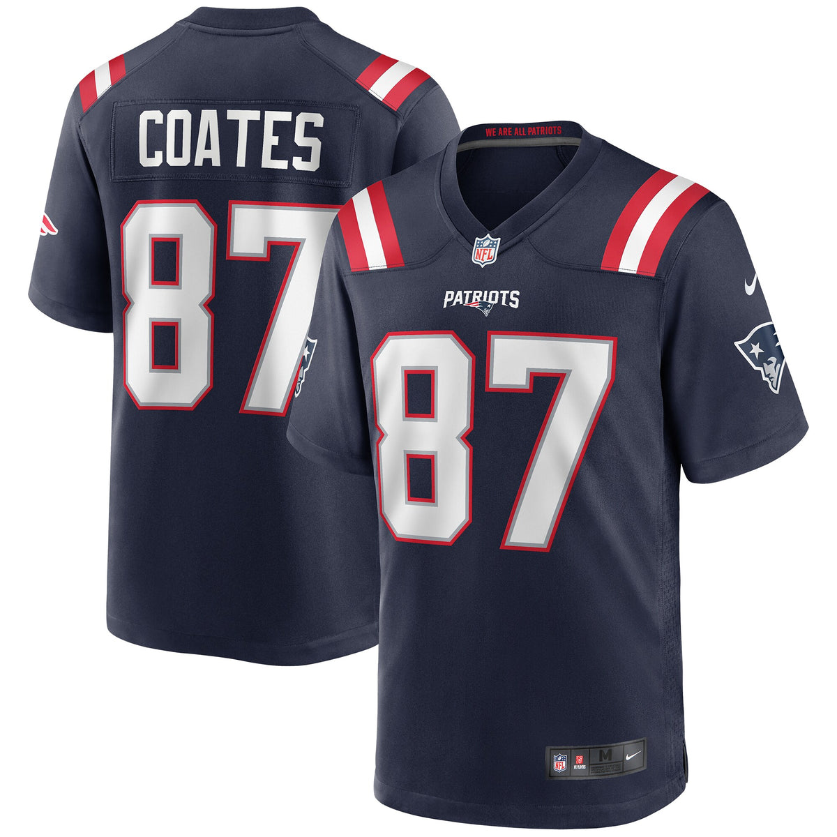 New England Patriots Ben Coates Navy Game Retired Player Jersey