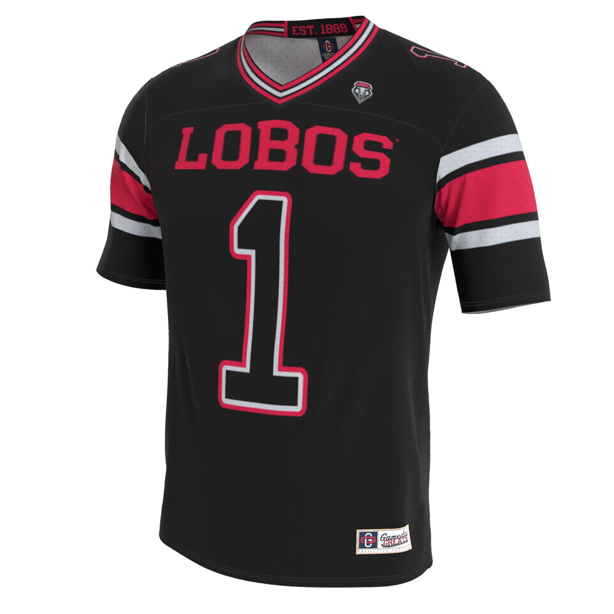 New Mexico Lobos GameDay Greats Lightweight Collegiate Football Blackout Fashion Jersey