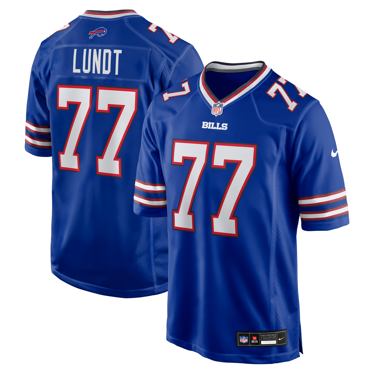 Buffalo Bills Chase Lundt Royal Team Game Jersey