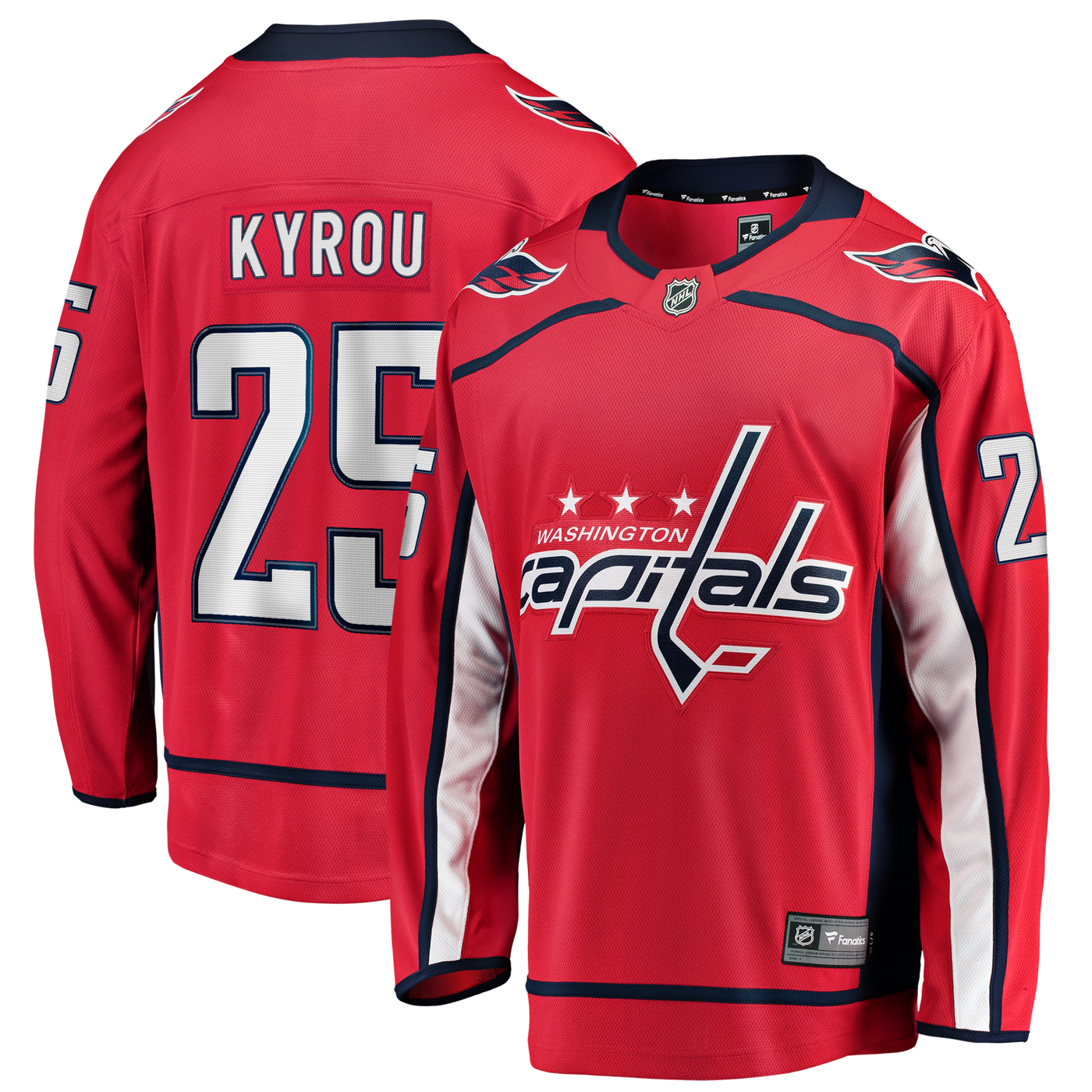 Washington Capitals Jordan Kyrou Fanatics Red Home Breakaway Jersey