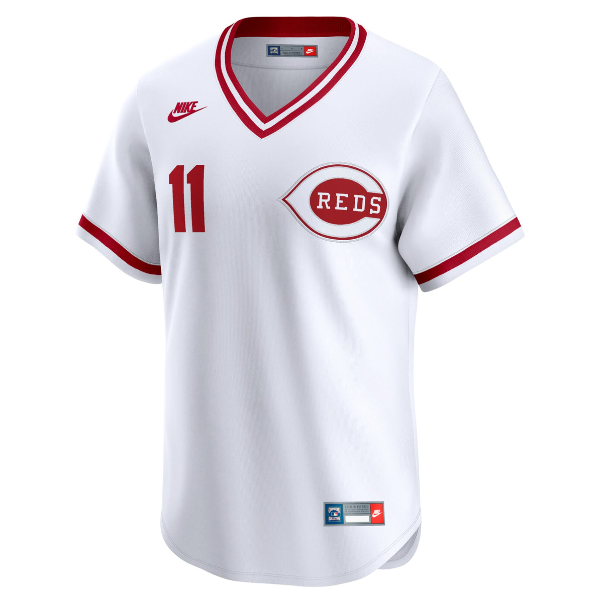 Cincinnati Reds Barry Larkin White Throwback Cooperstown Limited Jersey