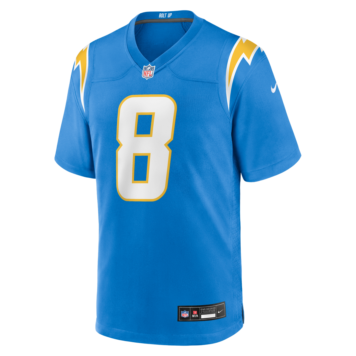 Los Angeles Chargers Omarion Hampton Powder Blue Team Game Jersey