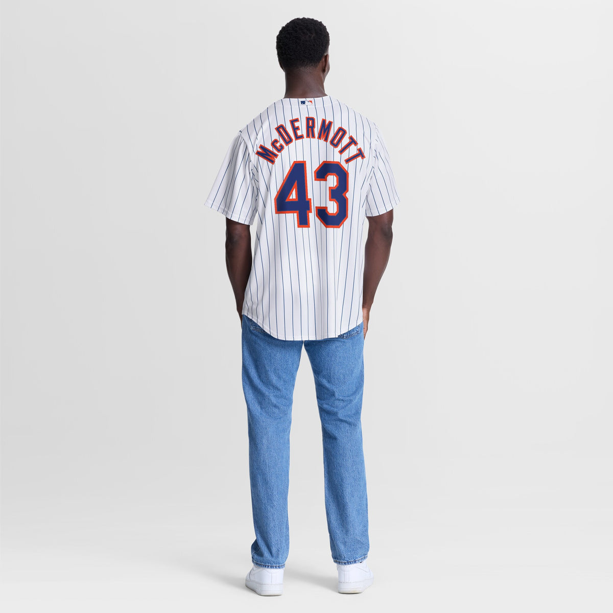 New York Mets Chayce McDermott White Home Replica Jersey