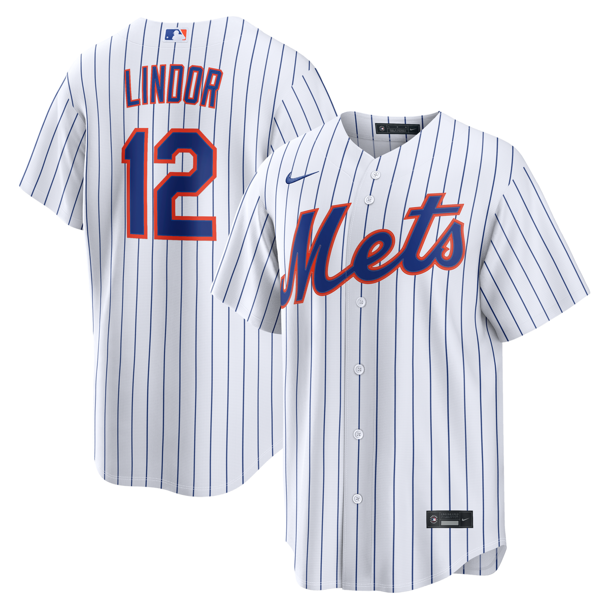 New York Mets Francisco Lindor White Home Replica Jersey