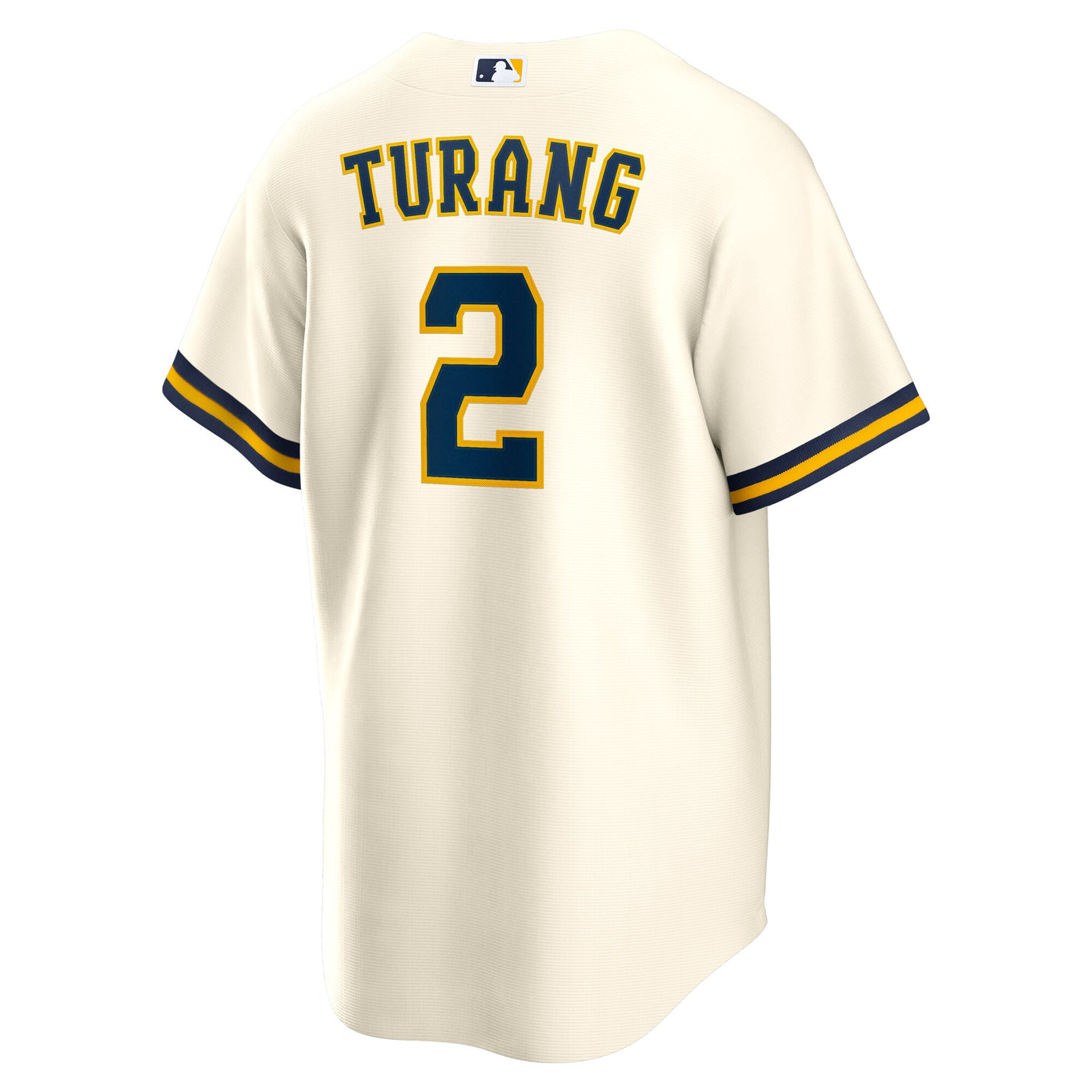 Milwaukee Brewers Brice Turang Nike Cream Home Replica Jersey