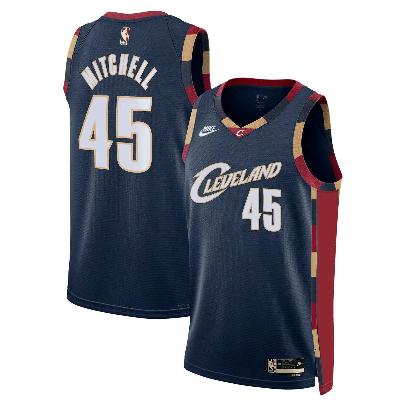 Cleveland Cavaliers Nike Classic Edition Jersey - Navy - Donovan Mitchell