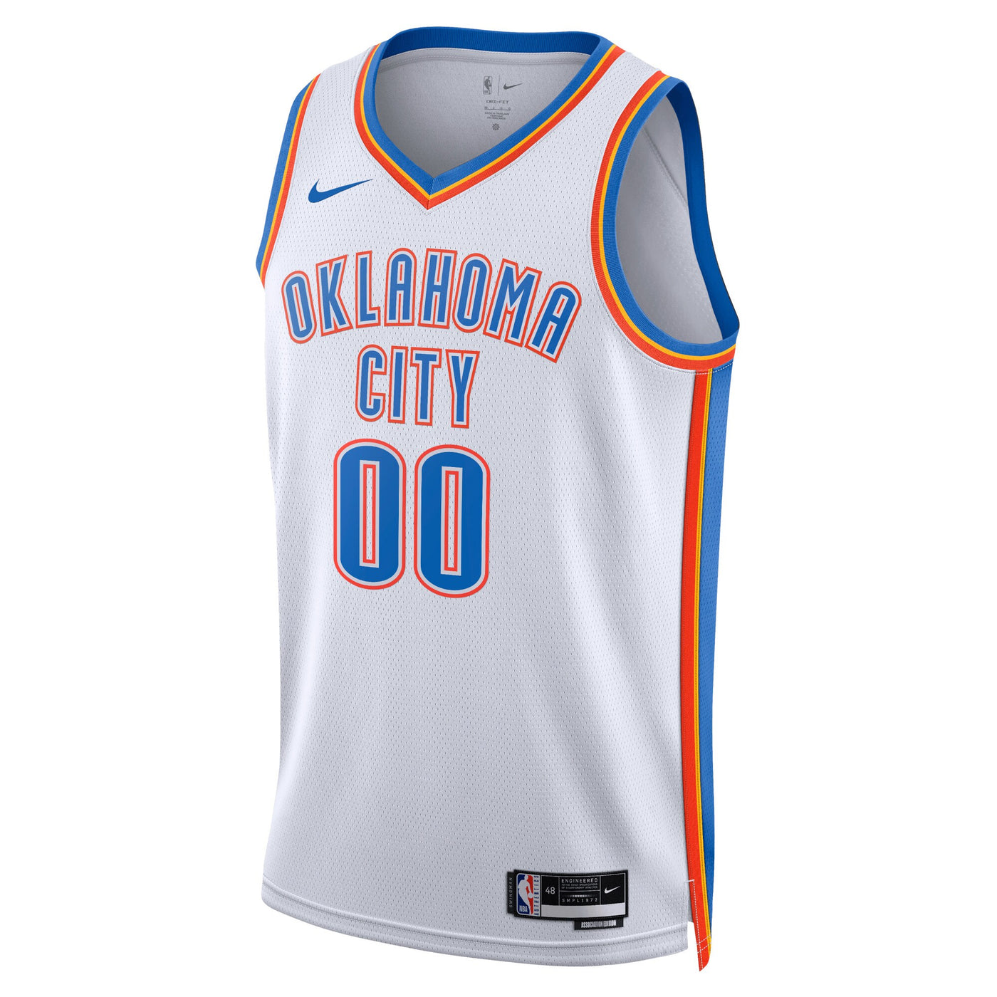 Oklahoma City Thunder Nike Association Swingman Jersey - Custom