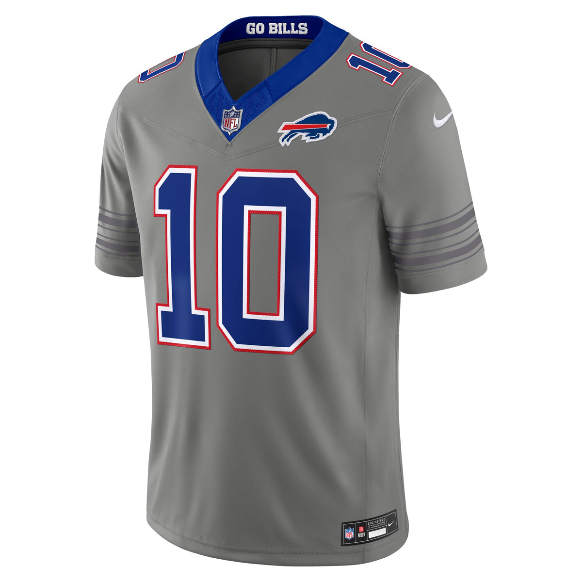 Buffalo Bills Khalil Shakir Gray Nickel City Vapor F.U.S.E. Stitched Limited Jersey