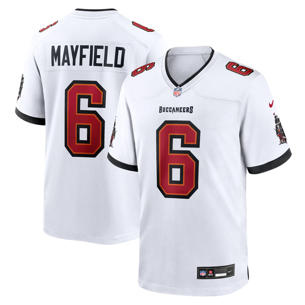Tampa Bay Buccaneers Baker Mayfield Nike White Away Game Jersey