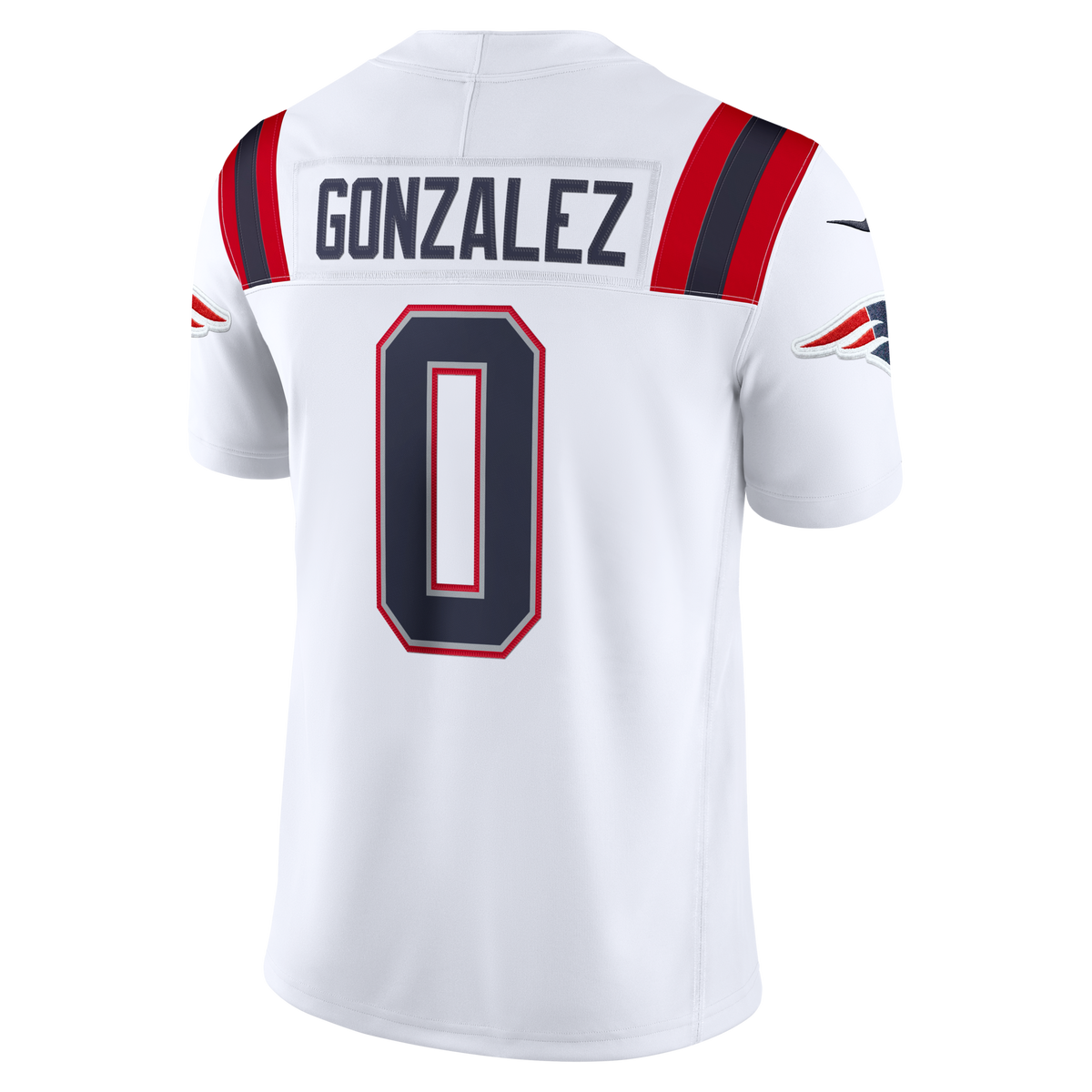 New England Patriots Christian Gonzalez White Vapor F.U.S.E. Stitched Limited Jersey