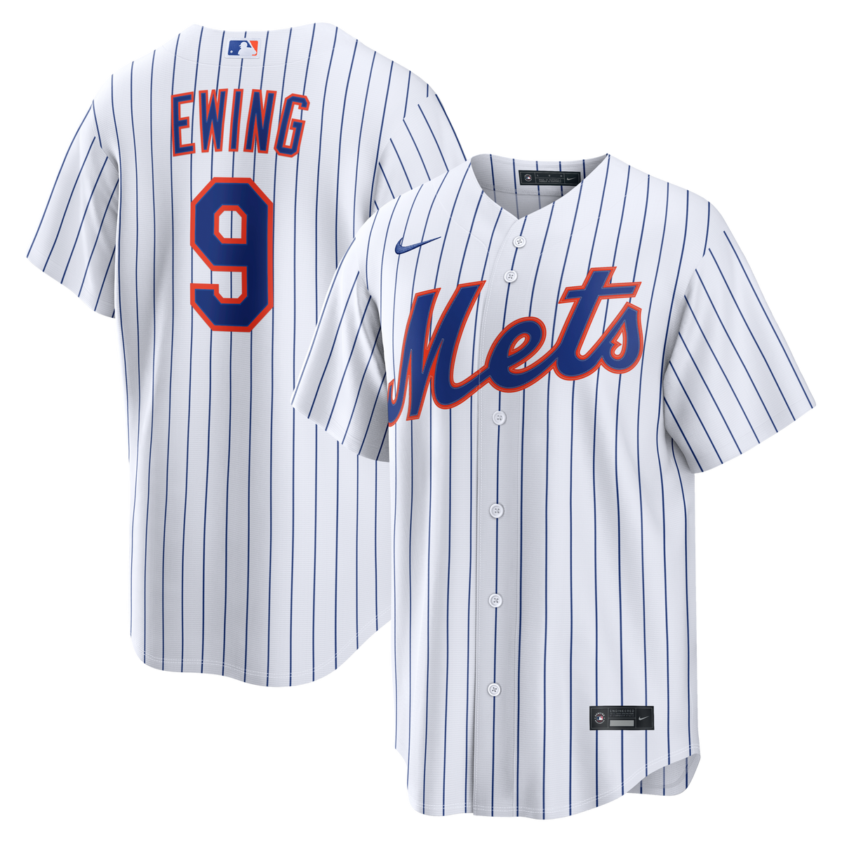 New York Mets AJ Ewing White Home Replica Jersey