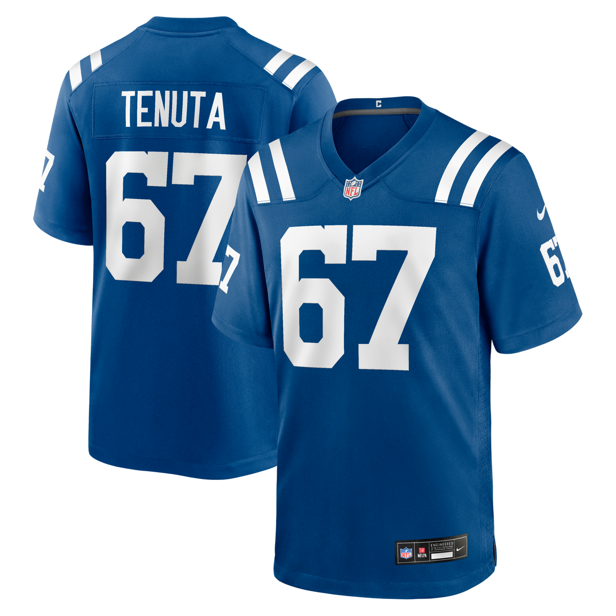 Indianapolis Colts Luke Tenuta Royal Team Game Jersey