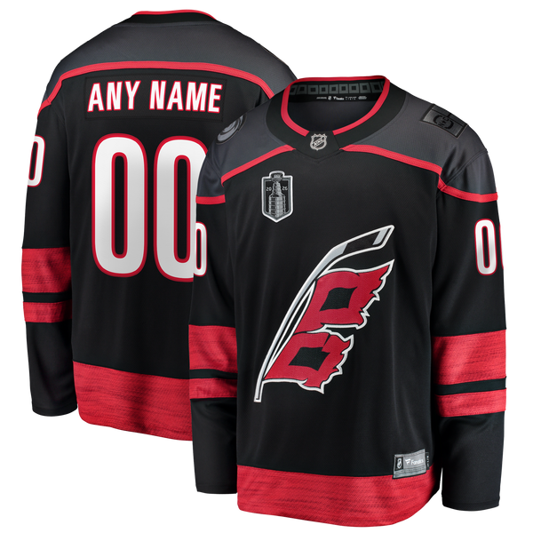 Carolina Hurricanes Fanatics Black 2026 Stanley Cup Final Home Breakaway Custom Jersey