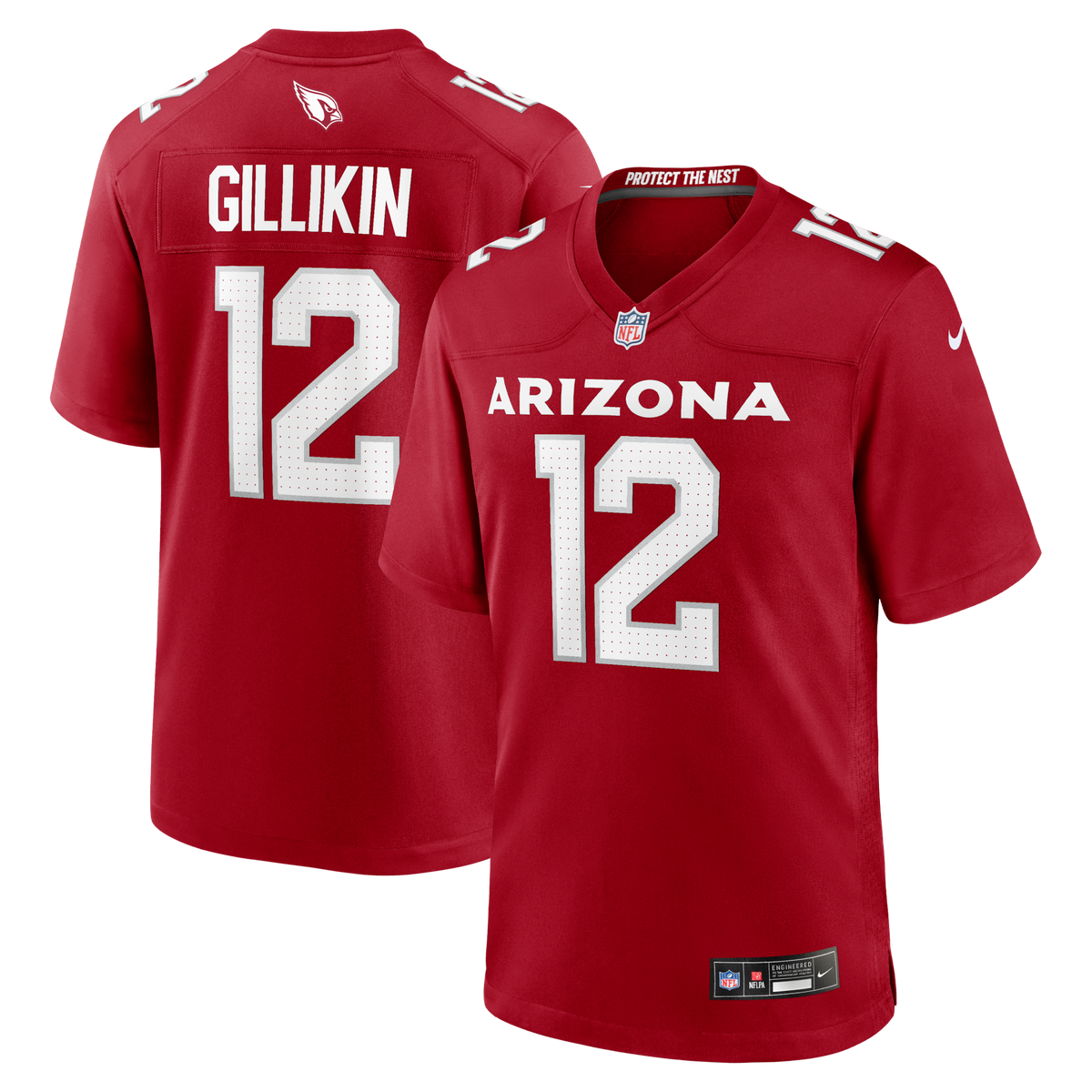 Arizona Cardinals Blake Gillikin Cardinal Team Game Jersey