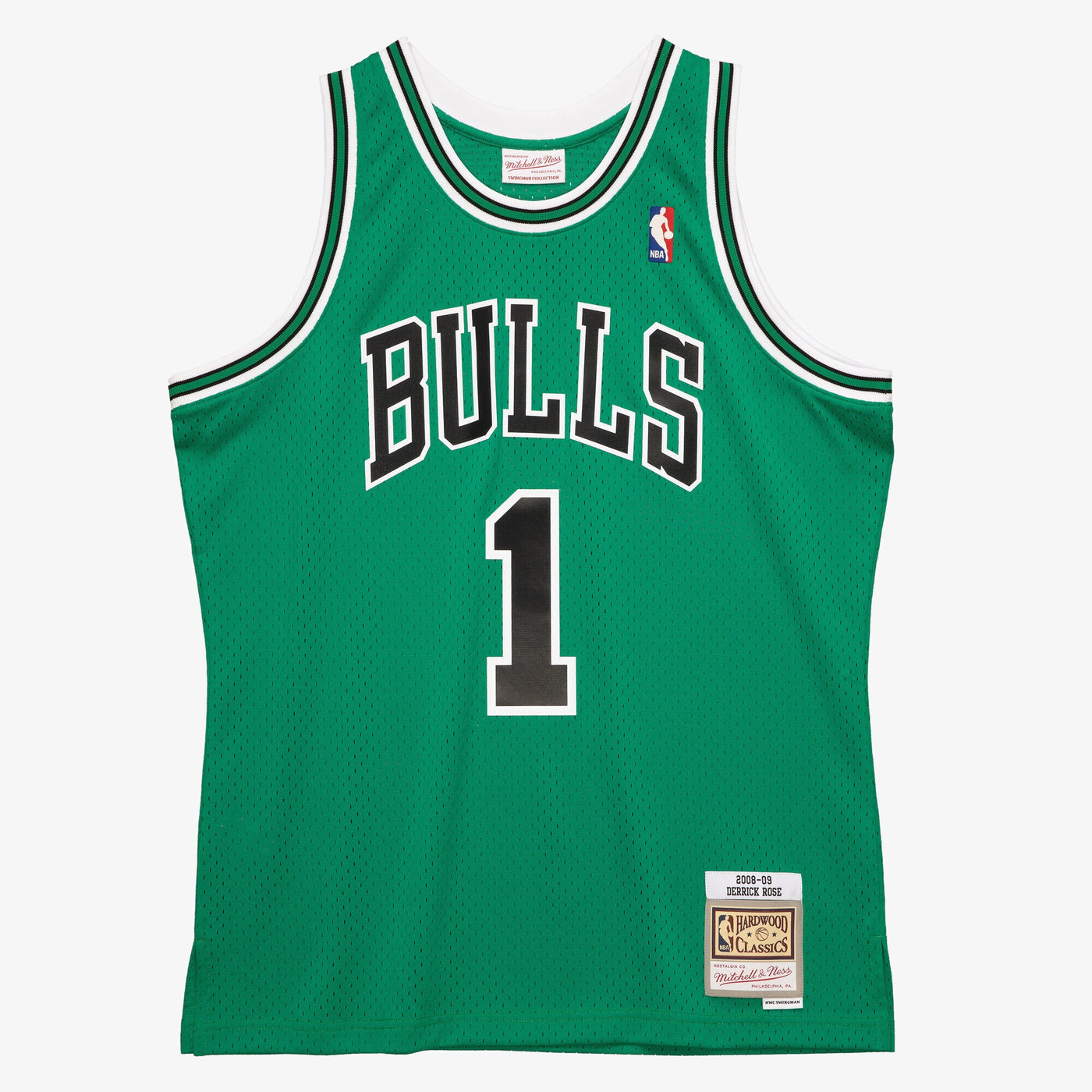 Chicago Bulls Mitchell & Ness St Patrick's Day Swingman Jersey Derrick Rose 2008-09