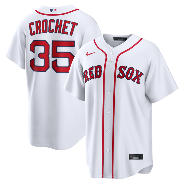 Boston Red Sox Garrett Crochet White Home Replica Jersey