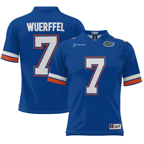 Danny Wuerffel Royal Florida Gators Heisman Football Jersey