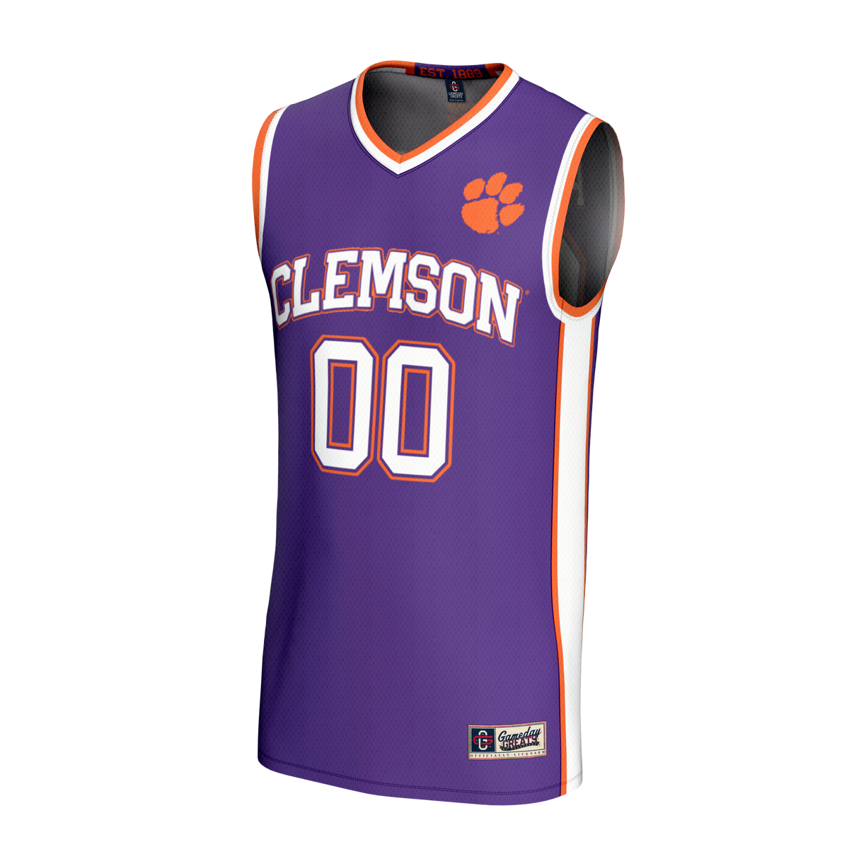 Clemson Tigers GameDay Greats Lightweight Collegiate Basketball NIL Pick-A-Player Fashion Jersey - Purple