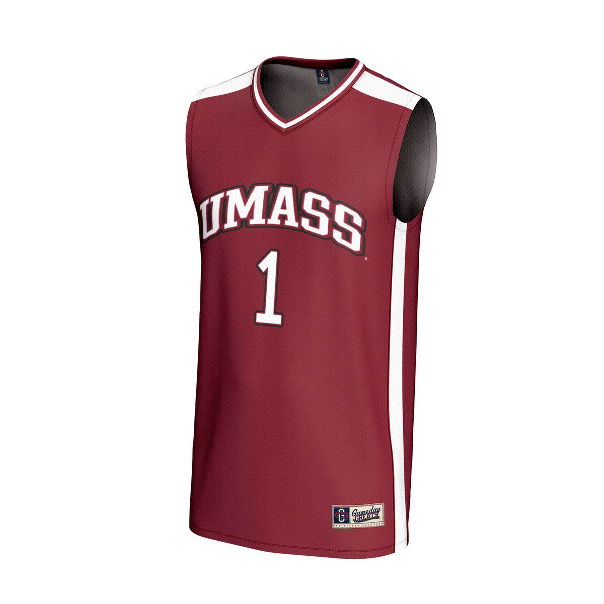 #1 UMass Minutemen GameDay Greats Lightweight Basketball Fashion Jersey - Maroon
