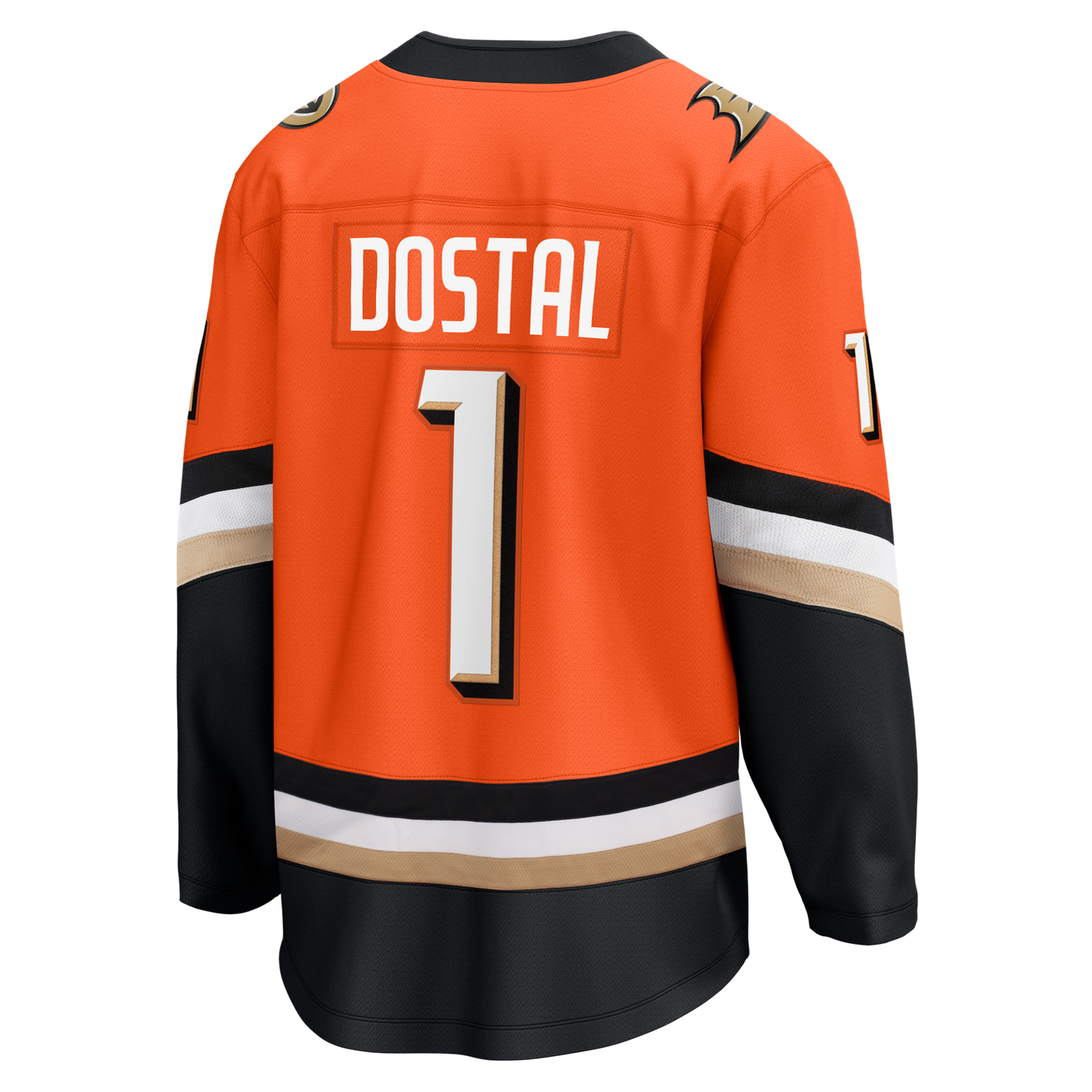 Anaheim Ducks Lukas Dostal Fanatics Orange Home Breakaway Jersey