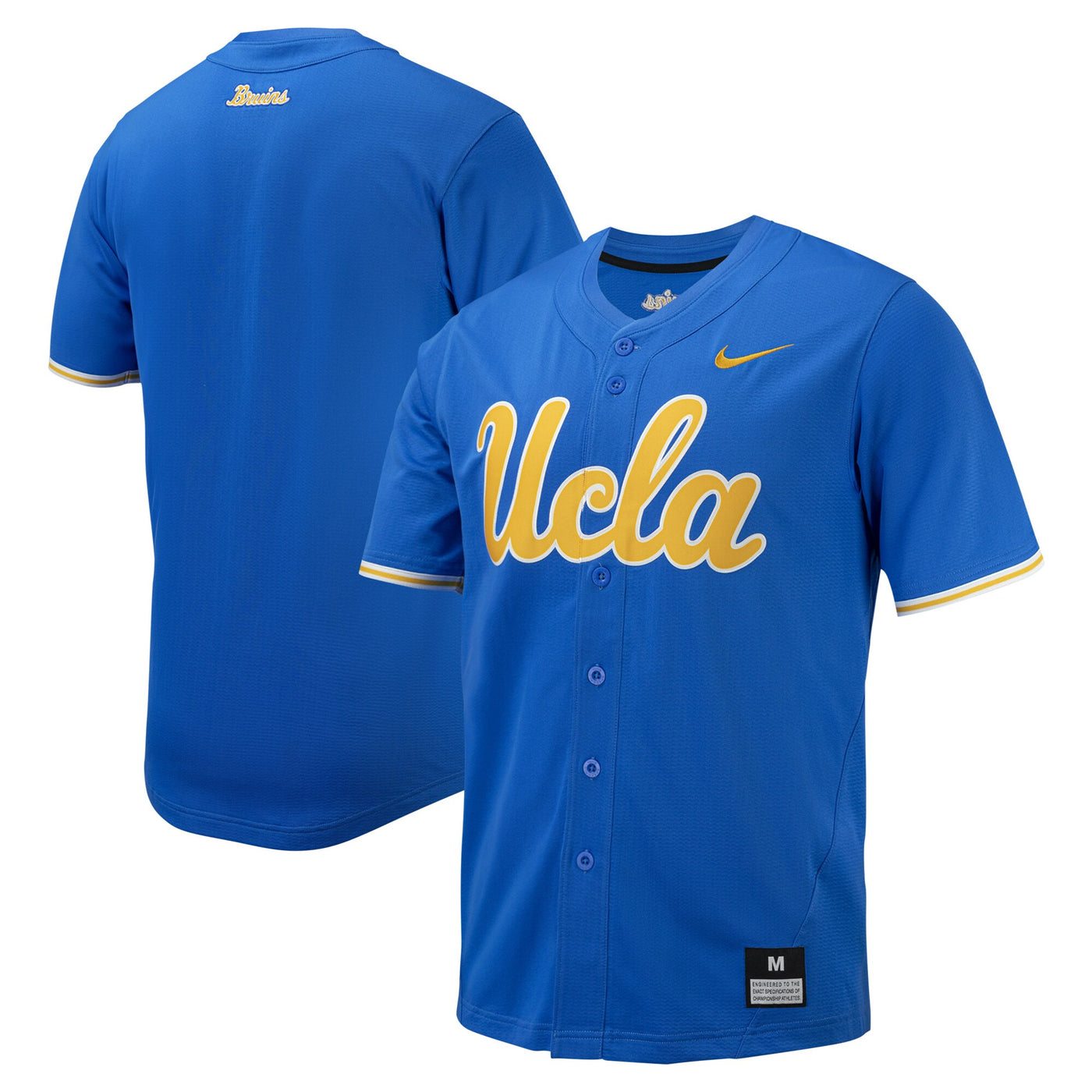 Nike Blue UCLA Bruins Replica Full-Button Baseball Jersey