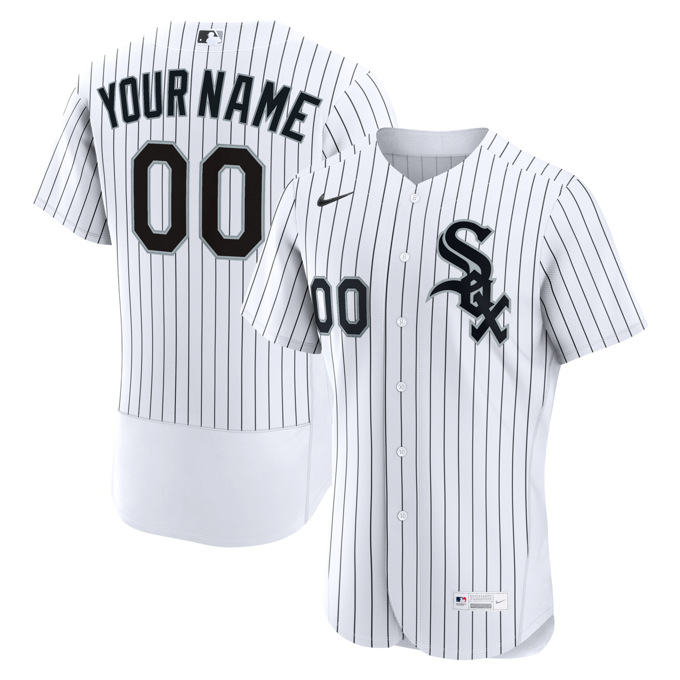 Chicago White Sox Nike White Home Authentic Custom Jersey