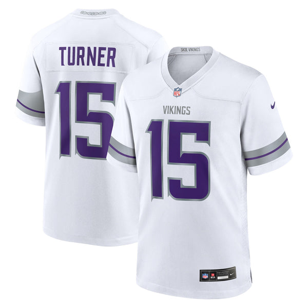 Minnesota Vikings Dallas Turner Nike White Alternate Game Jersey