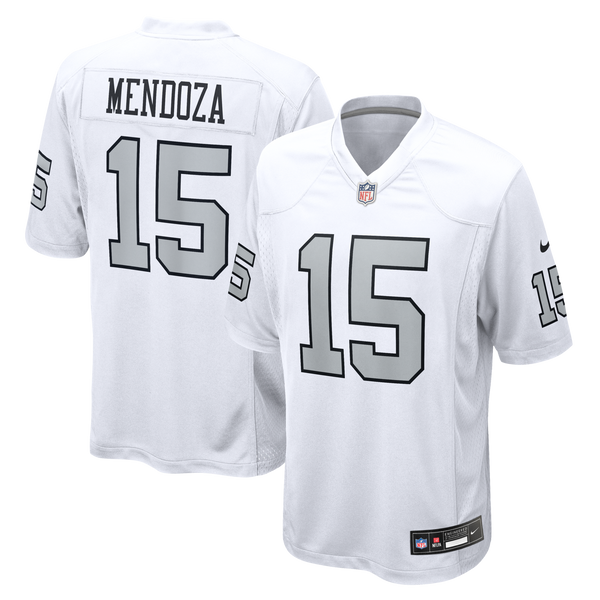 Las Vegas Raiders Fernando Mendoza Nike White Alternate Game Player Jersey