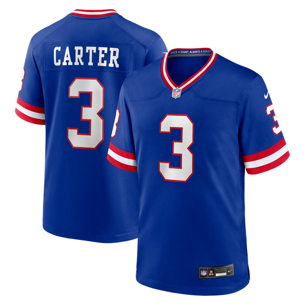 New York Giants Abdul Carter Nike Royal Alternate 2 Game Jersey