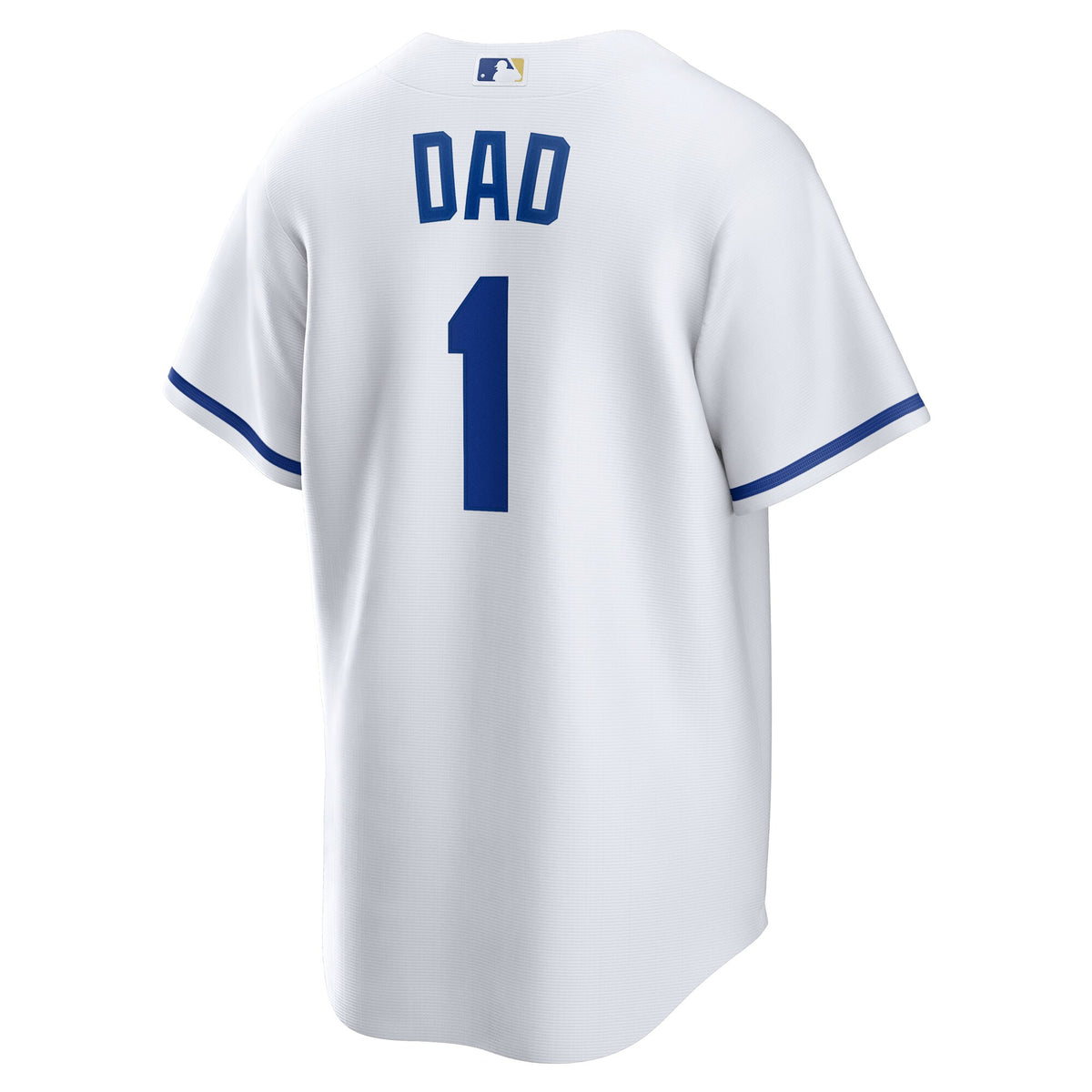 Kansas City Royals White #1 Dad Home Replica Jersey