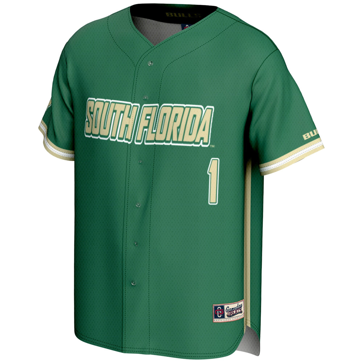 #1 South Florida Bulls GameDay Greats Lightweight Baseball Fashion Jersey - Green