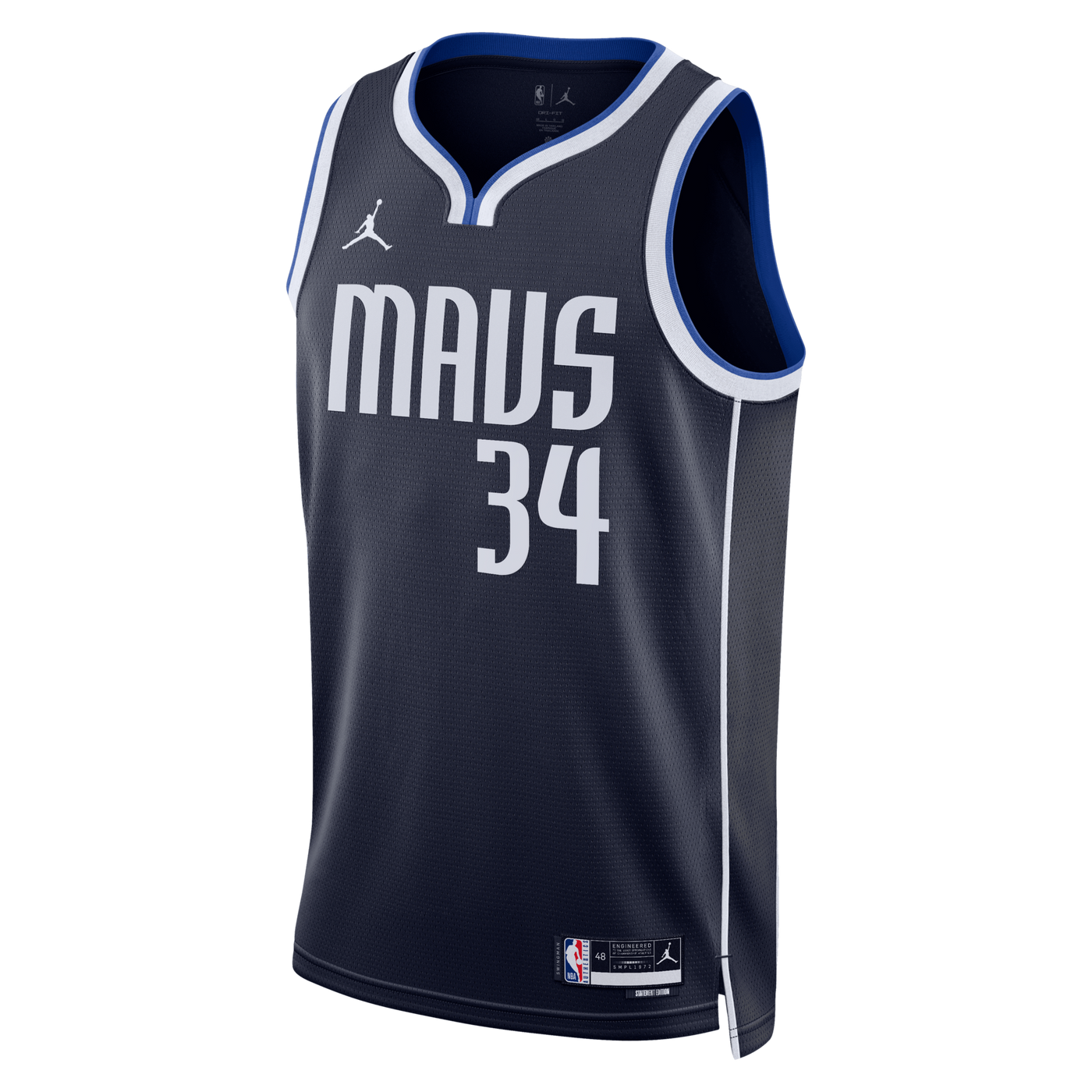 Dallas Mavericks Jordan Brand Statement Edition Swingman Jersey - Navy - Santi Aldama