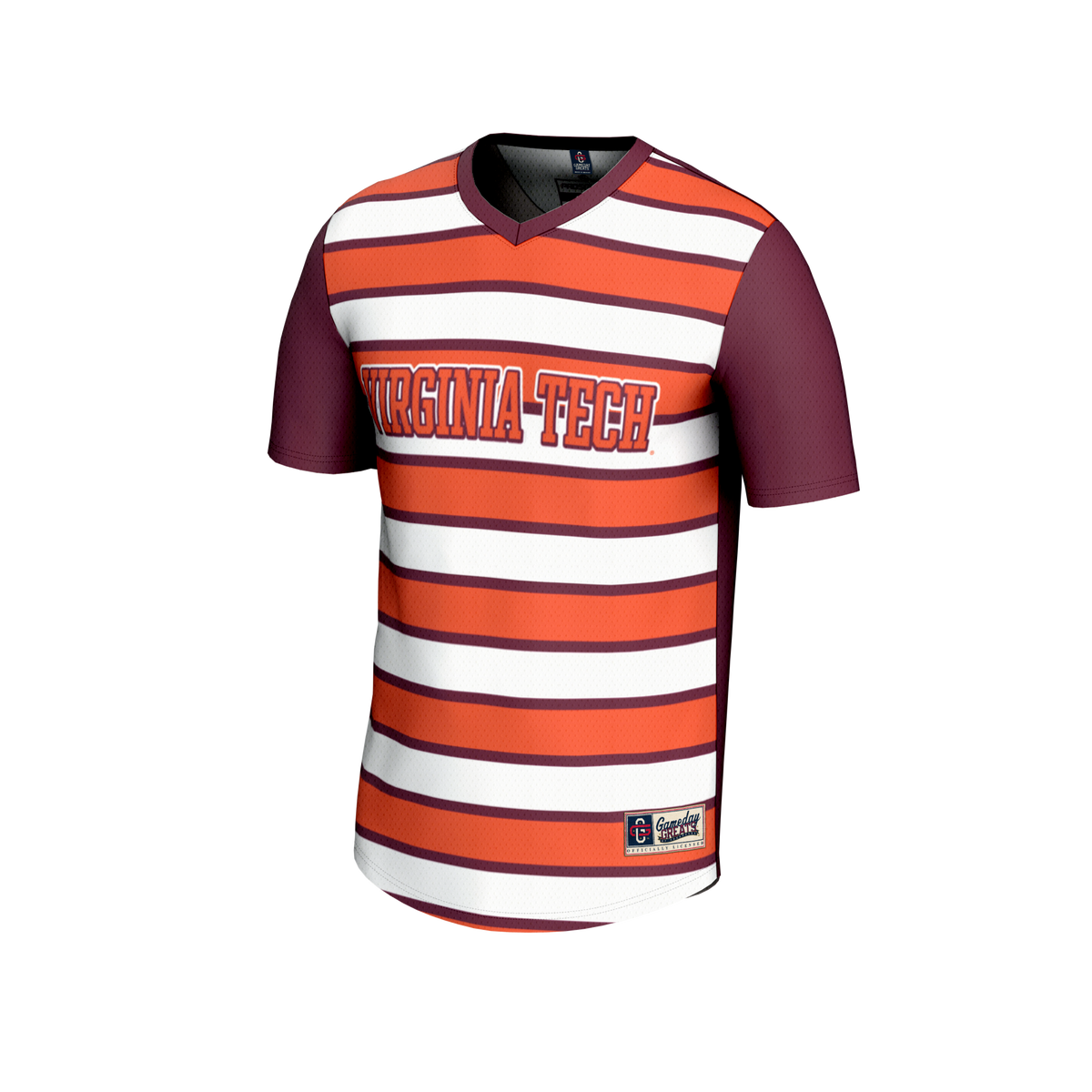 Virginia Tech Hokies GameDay Greats Lightweight Collegiate #0 Soccer Fashion Jersey - Maroon